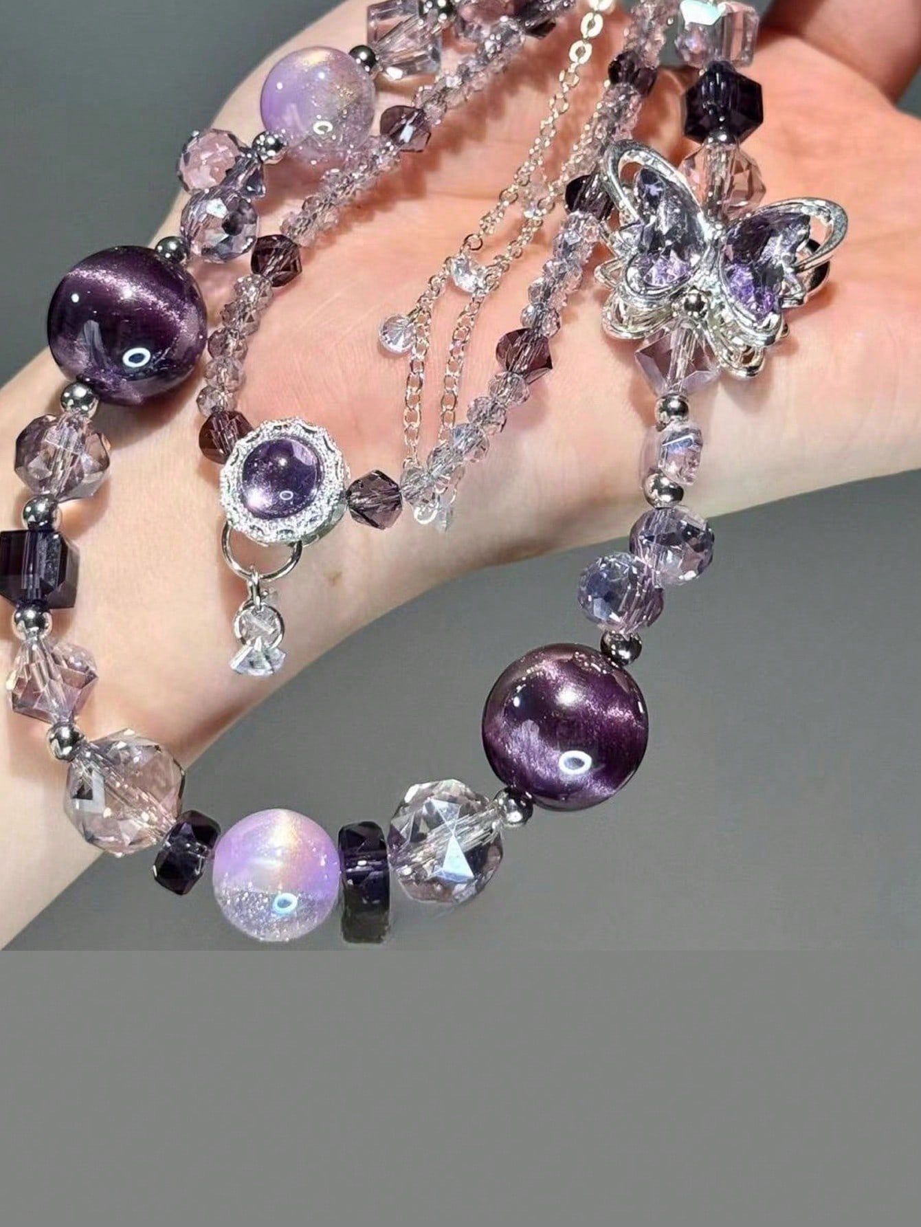 1pc Luxury Purple Butterfly Be - مراجعة Luxury Bags In وسعره