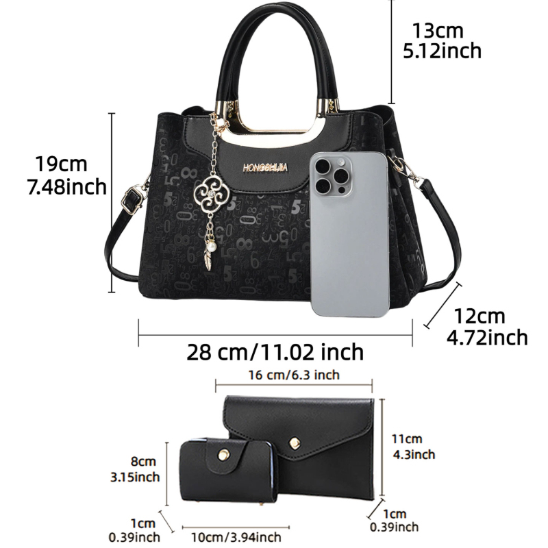 3-piece Fashion Women's Handba - مراجعة Luxury Bags In وسعره