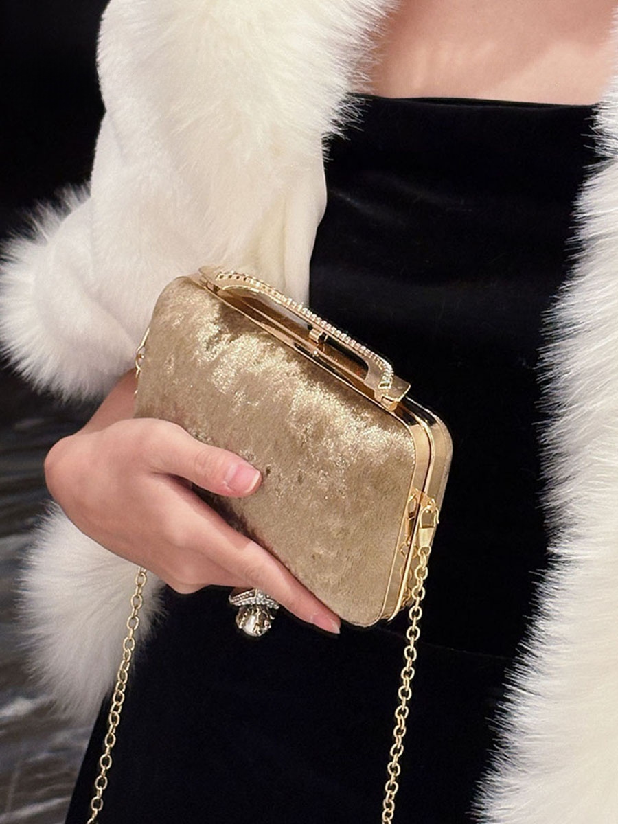 UGALS Velvet Box Bag Evening P - مراجعة Luxury Bags For Young Women وسعره