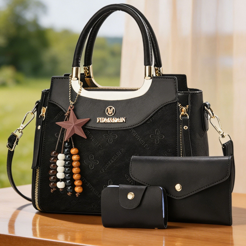 Stylish women's handbag, solid - مراجعة Luxury Bags In وسعره