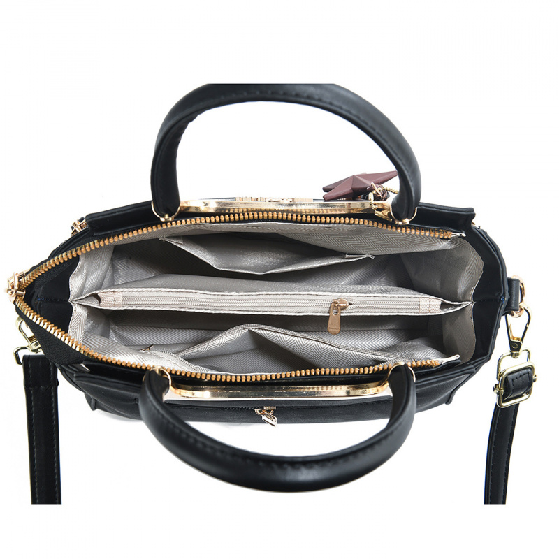 Stylish women's handbag, solid - مراجعة Luxury Bags In وسعره