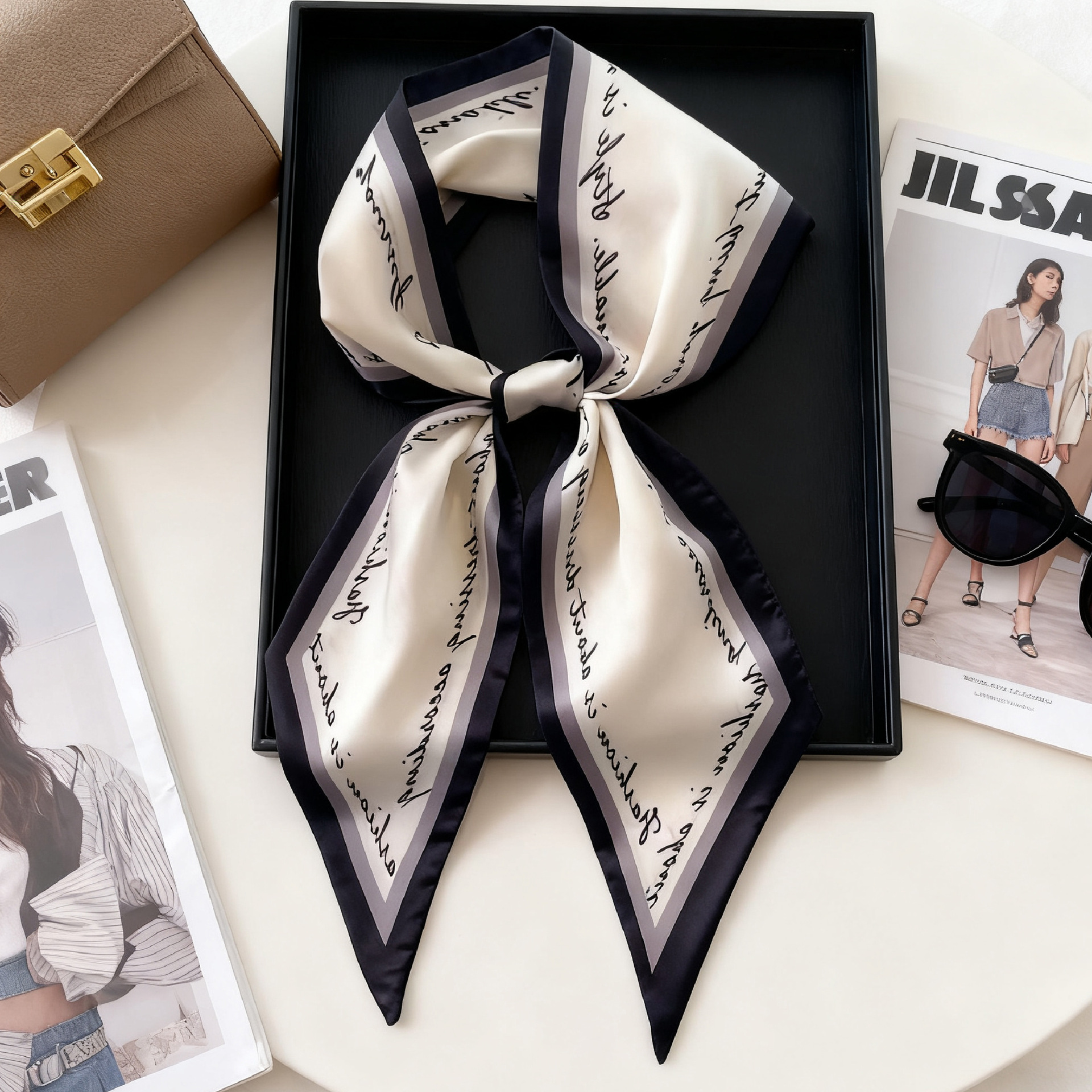 Luxury Long Neckerchief Skinny - مراجعة Luxury Bags Expensive وسعره