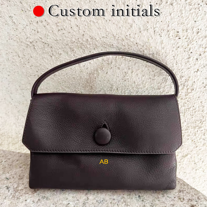 Custom Initials Genuine Leathe - مراجعة Luxury Bags Casual وسعره