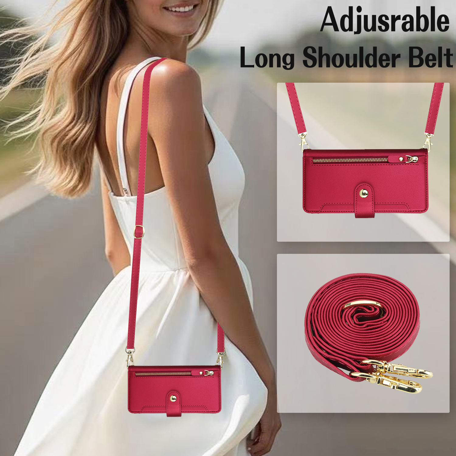 Crossbody Zipper Leather Walle - مراجعة Luxury Bags In وسعره
