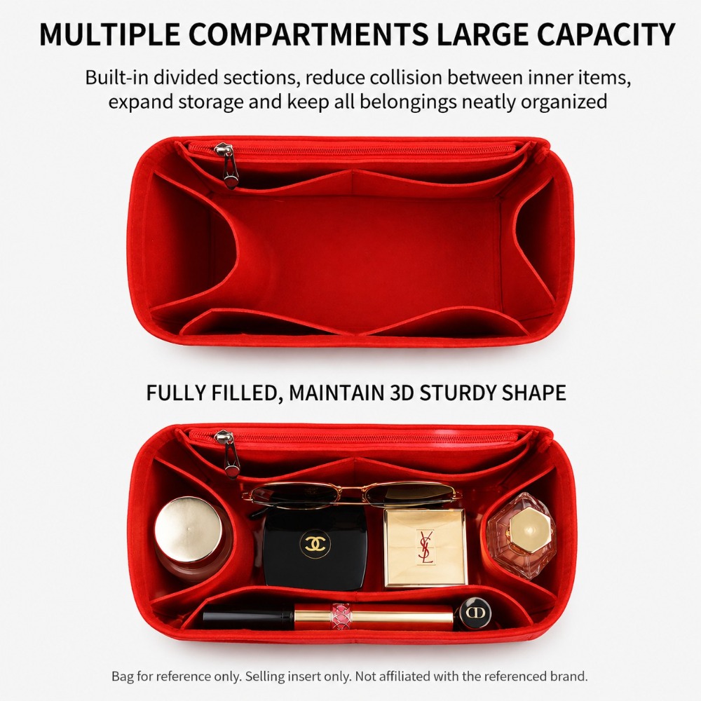 Luxury Felt Bag Organizer Inse - مراجعة Luxury Bags Louis Vuitton وسعره