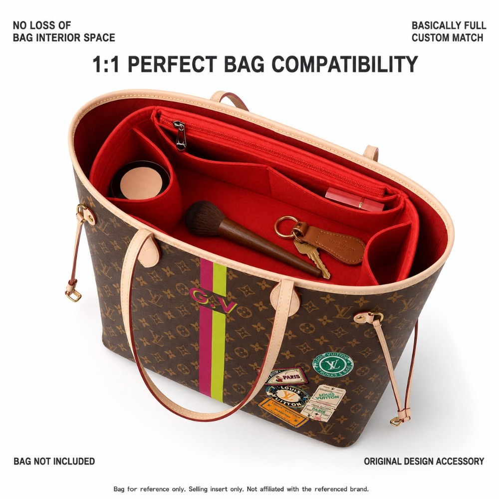 Luxury Felt Bag Organizer Inse - مراجعة Luxury Bags Louis Vuitton وسعره