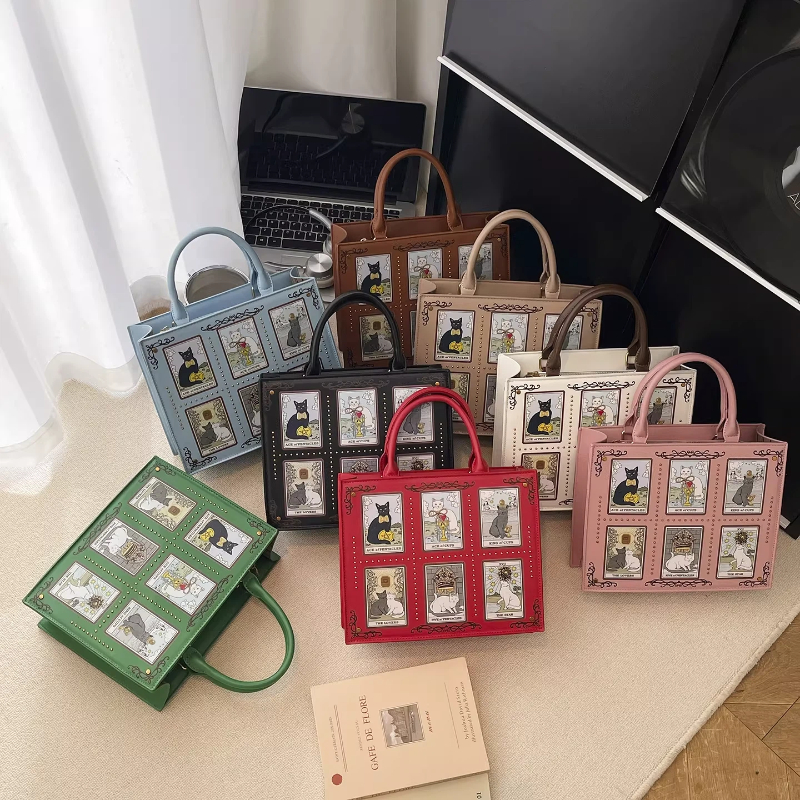 Women'S Tarot Card Cat Print H - مراجعة Luxury Bags Edit وسعره
