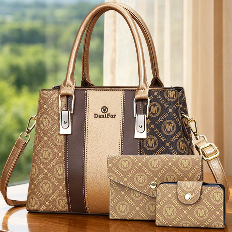 3-piece set of women's handbag - مراجعة Luxury Bags In وسعره