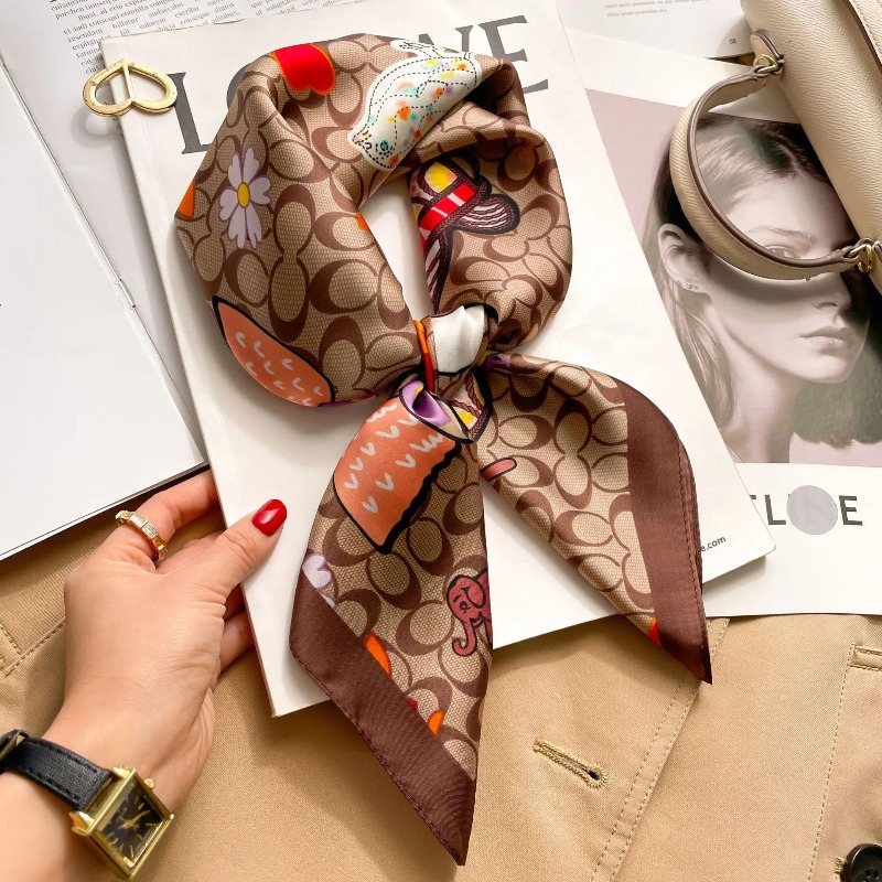 Women Luxury Silk Satin Square - مراجعة Luxury Bags Casual وسعره